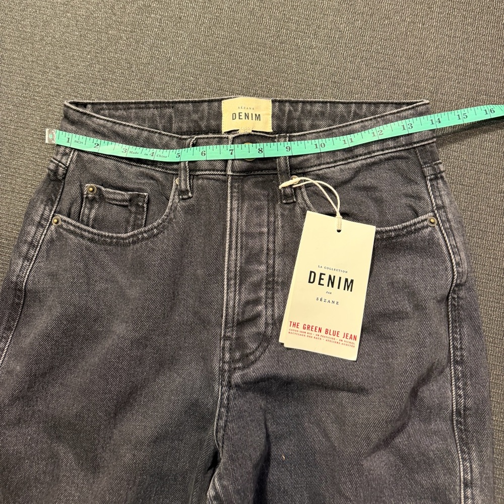 New Sezane Denim Brut Sexy Jeans In Gris Moyen Women's Size 4 US - Picture 6 of 10